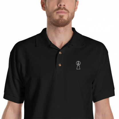 keyhole-polo-uomo-nero